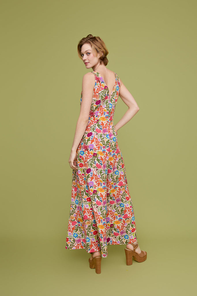 Solea Wide Leg Linen Jumpsuit