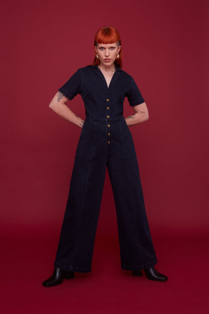 Midnight Denim Jumpsuit