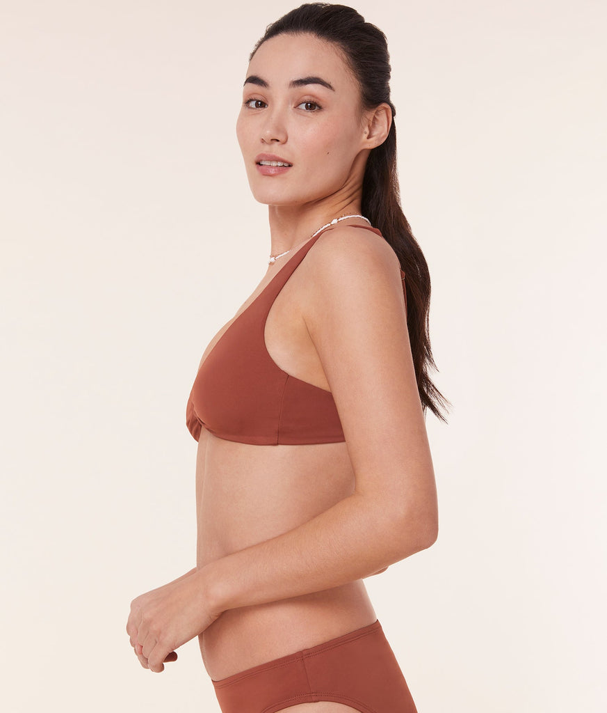 The Amor Bikini Top - Eco Nylon - Sequoia