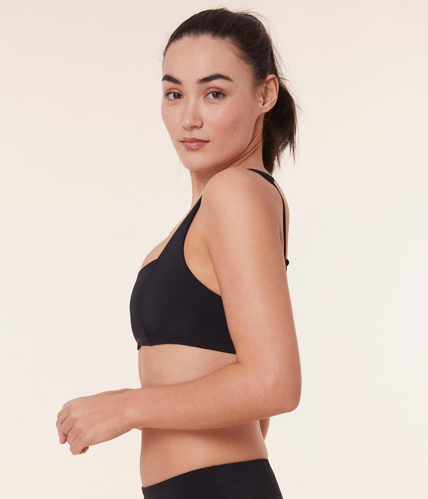 The Havana Bikini Top - Flat - Black