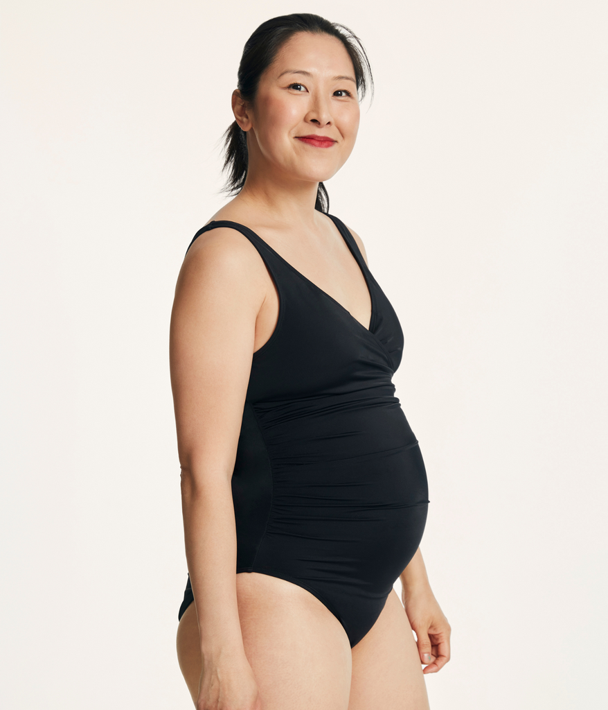 The Cala Maternity One Piece - Eco Nylon - Black - Classic