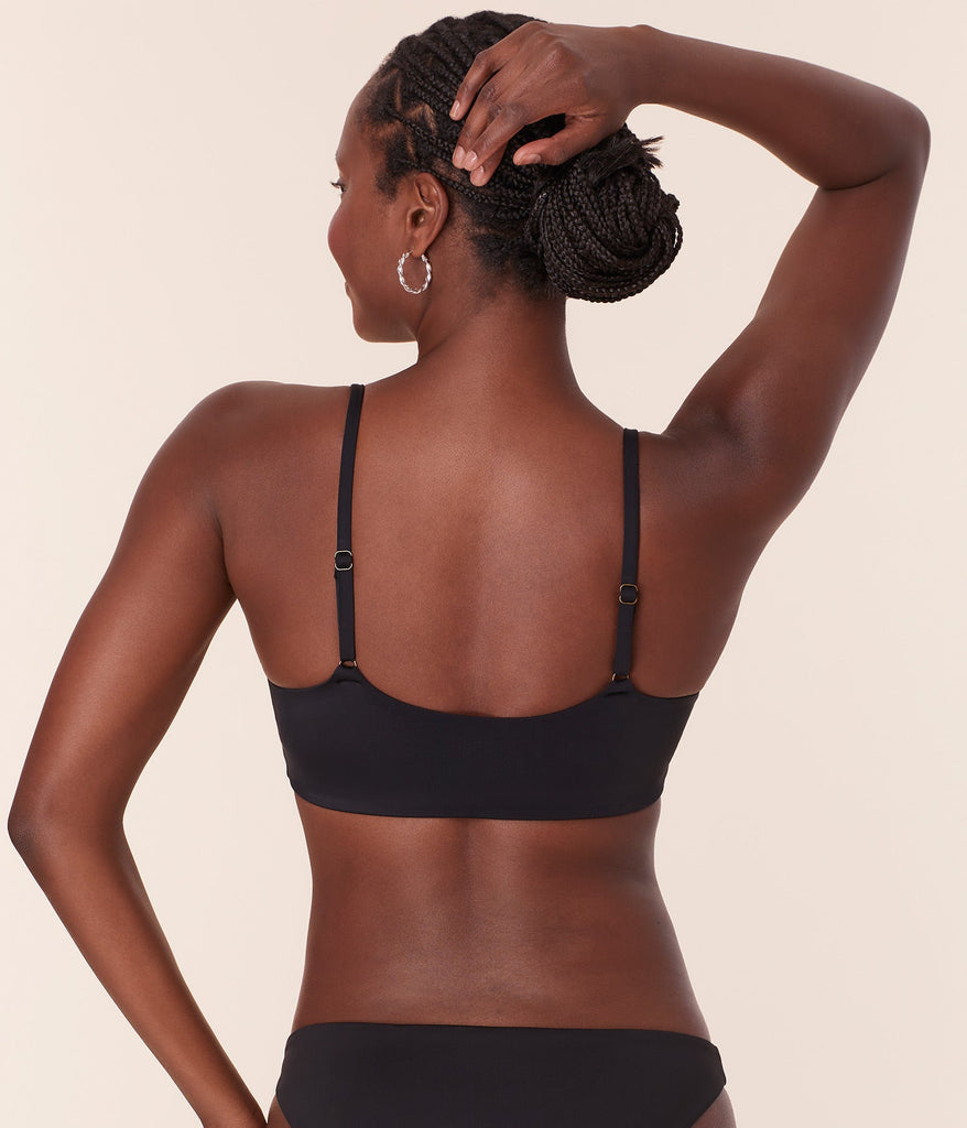 The Maui Bikini Top - Eco Nylon - Black