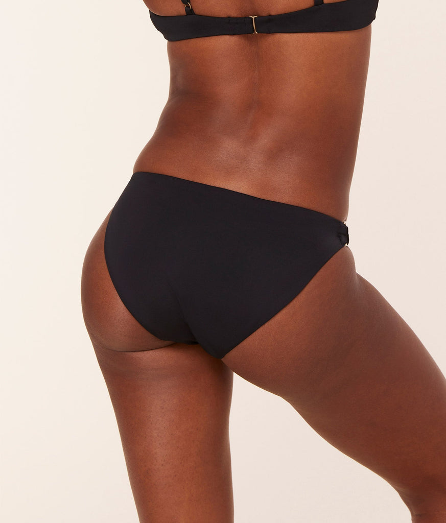 The Bonita Bikini Bottom - Eco Nylon - Black