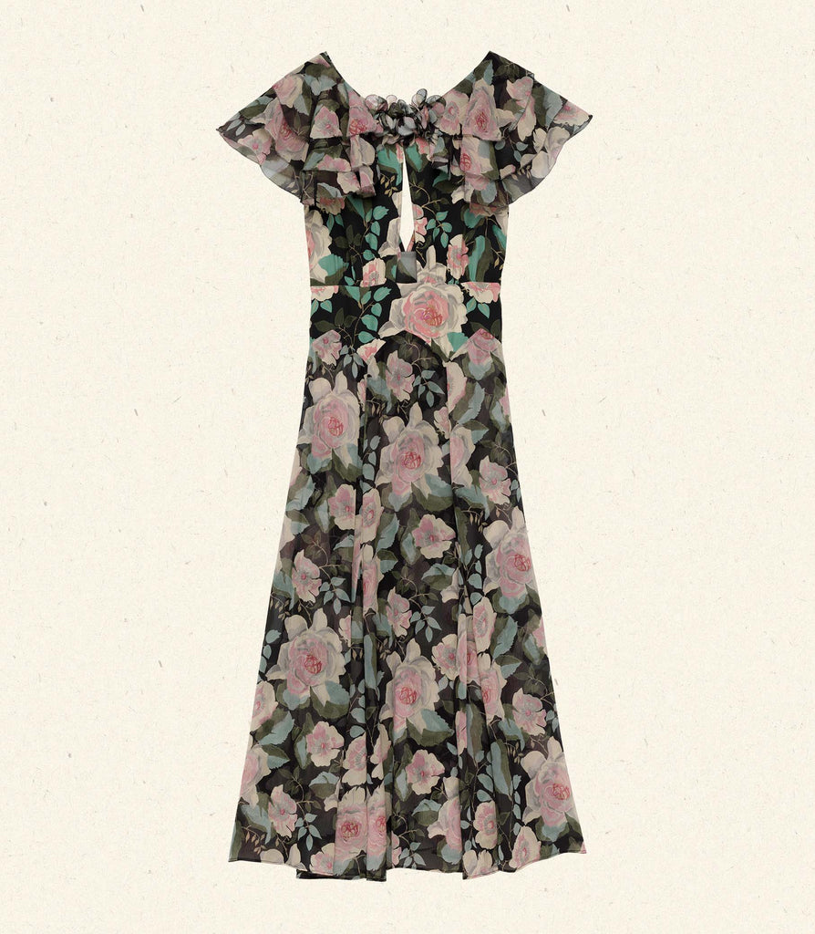 AMIRA DRESS -- ROSE GARDEN FLORAL
