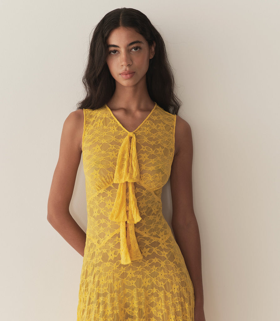 ANGELINE DRESS -- CITRUS