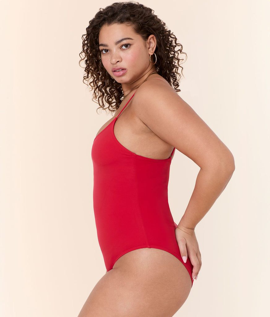 The Amalfi One Piece - Eco Nylon - Cherry Red - Classic