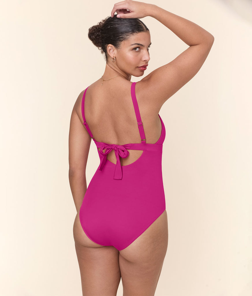 The Honolulu One Piece - Eco Nylon - Fuchsia - Classic