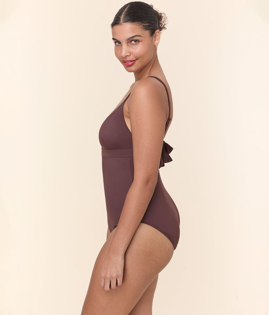 The Honolulu One Piece - Eco Nylon - Mink - Long Torso