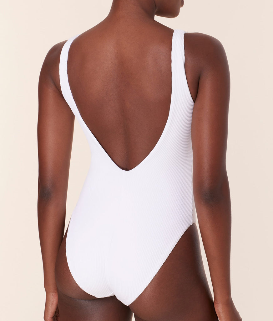 The Ibiza One Piece - Eco Ribbed - White - Classic