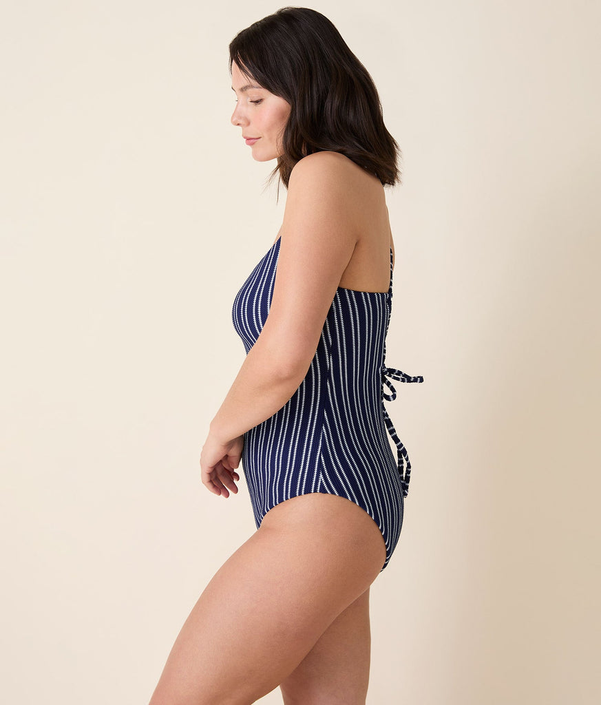 The Fiji One Piece - Textured Stripe - Nautical - Classic
