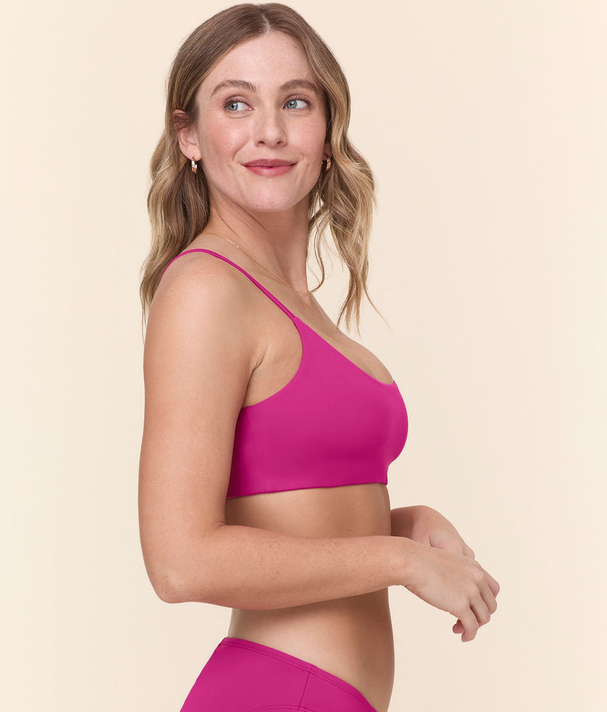 The Maui Bikini Top - Eco Nylon - Fuchsia