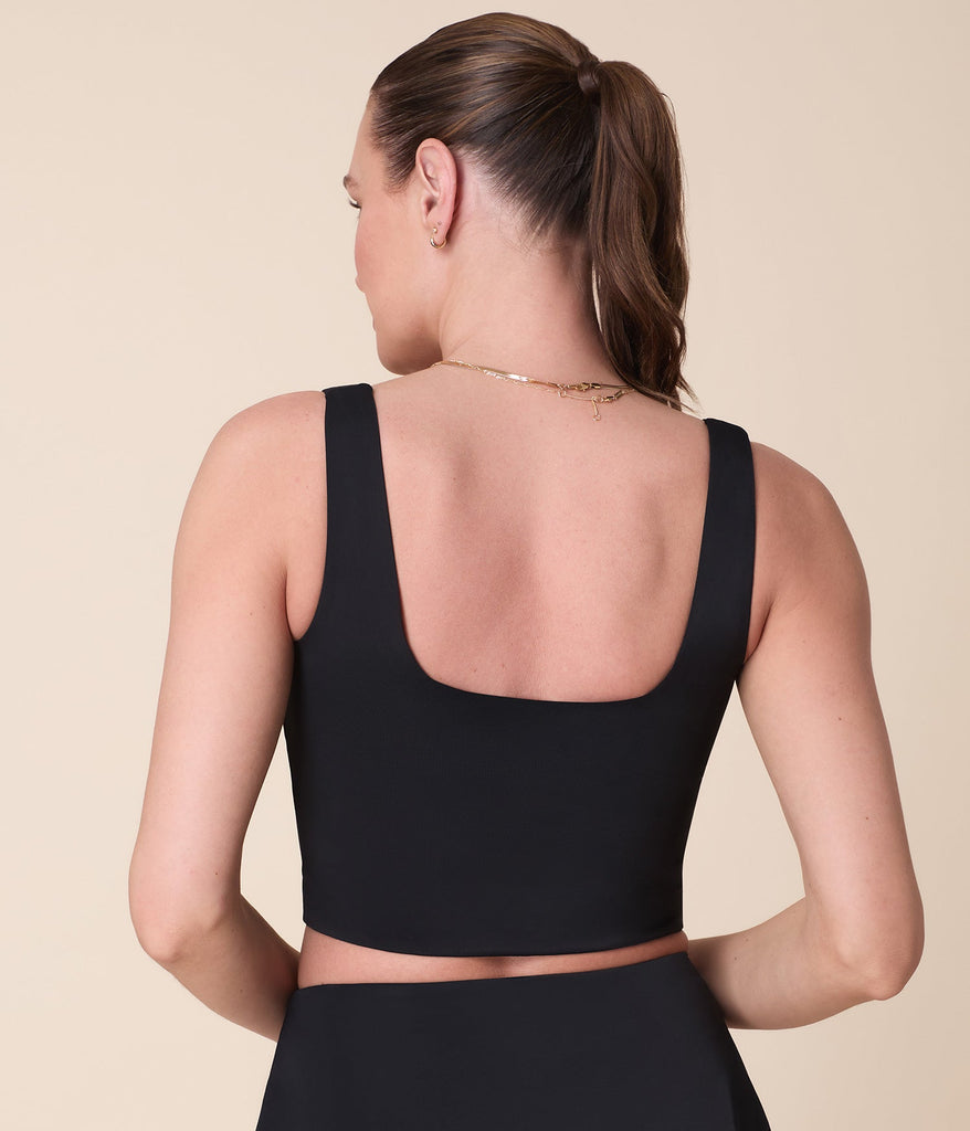 The Siren Swim Tank - Flat - Black