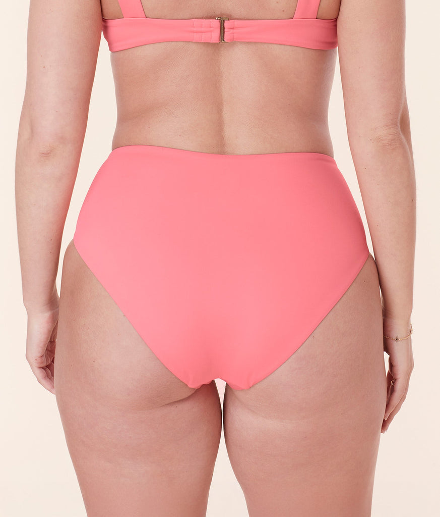 The High Rise Bikini Bottom - Eco Nylon - Petal