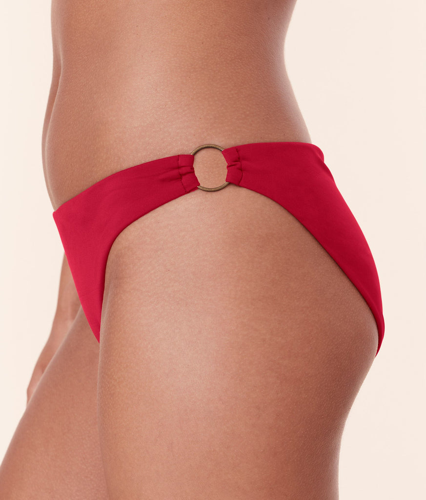 The Bonita Bikini Bottom - Eco Nylon - Garnet
