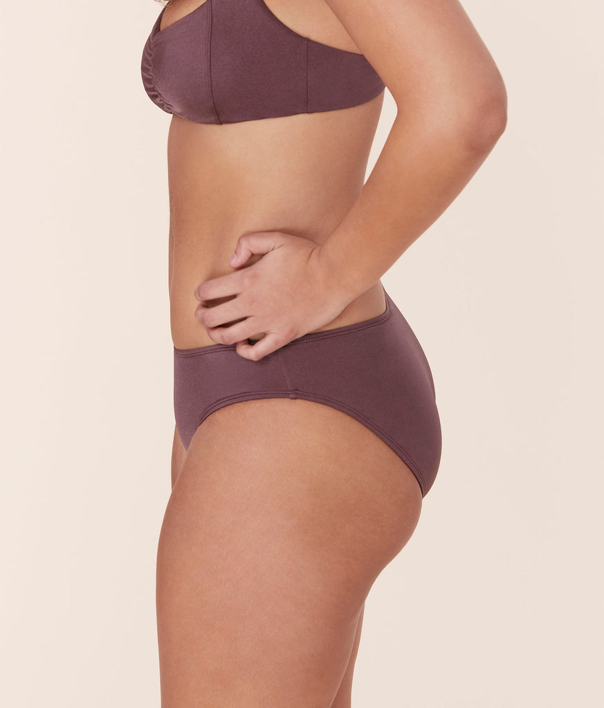 The Classic Bikini Bottom - Satin - Licorice