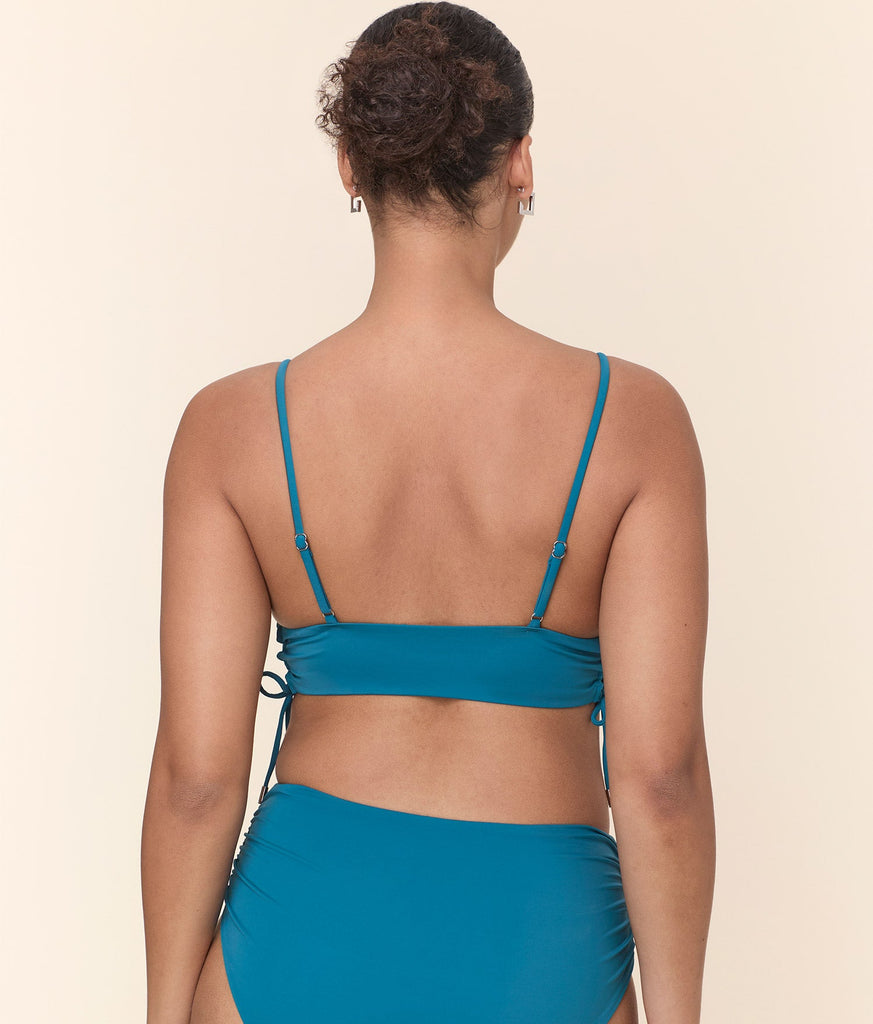 The Elba Bikini Top - Eco Nylon - Ocean