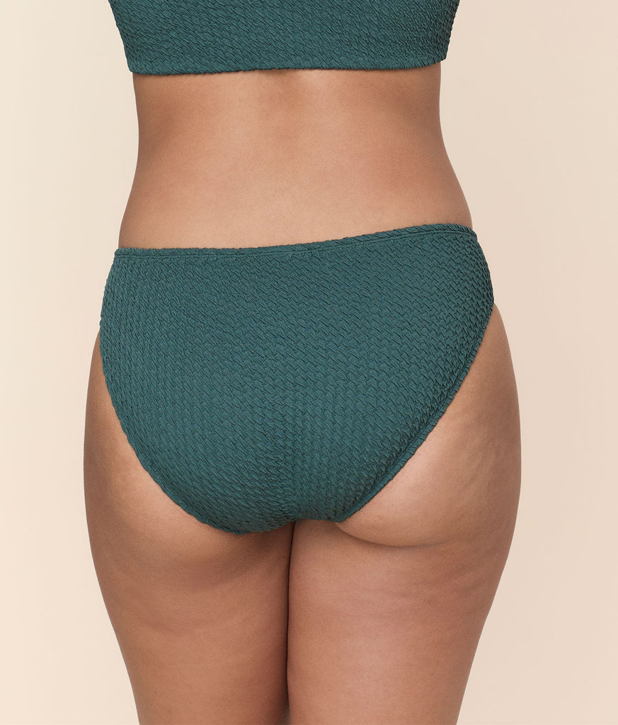 The Classic Bikini Bottom - Textured Weave - Seaweed