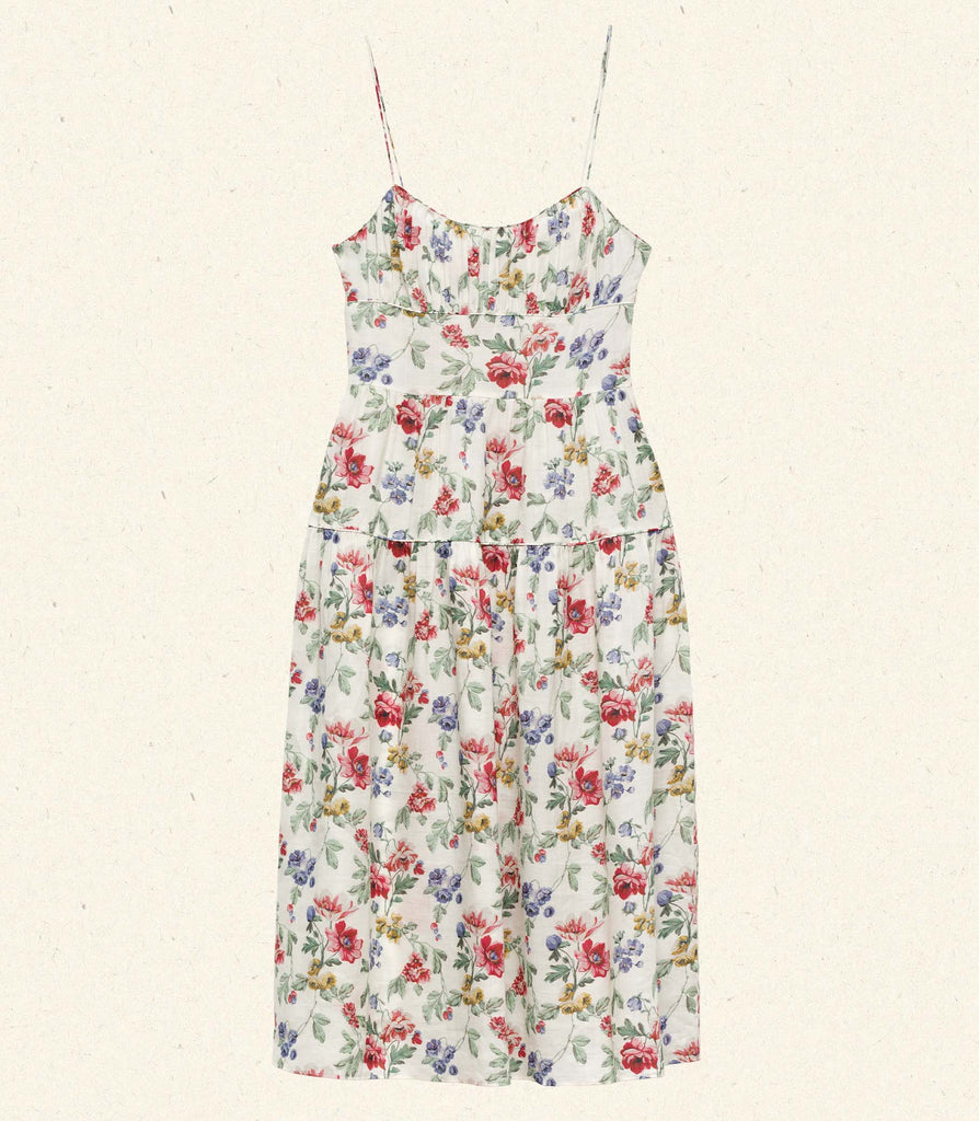 BENOIT DRESS -- IVORY WILD ROSE