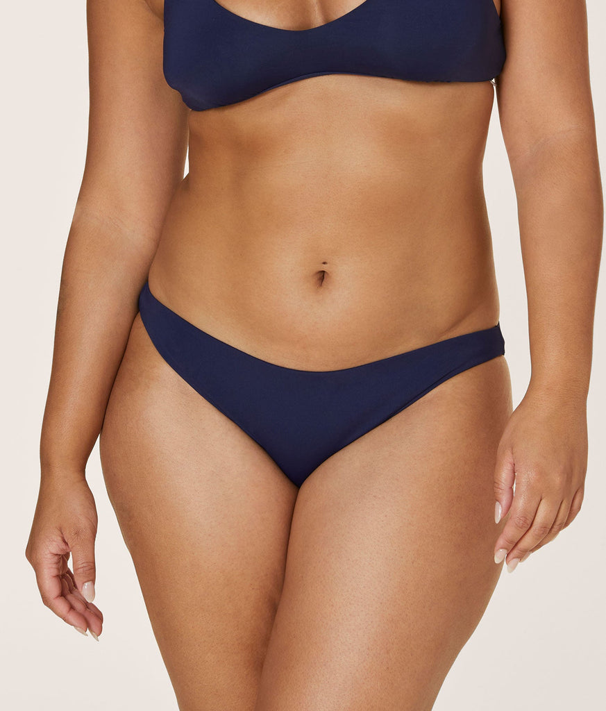 The Cheeky Bikini Bottom - Flat - Navy