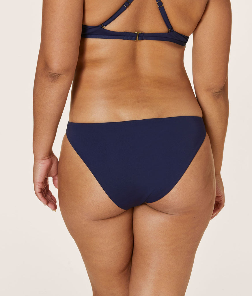 The Cheeky Bikini Bottom - Flat - Navy
