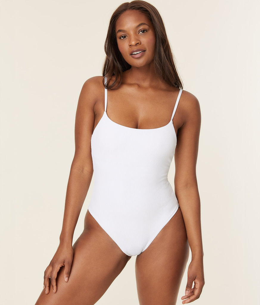 The Jetties One Piece - Eco Ribbed - White - Classic