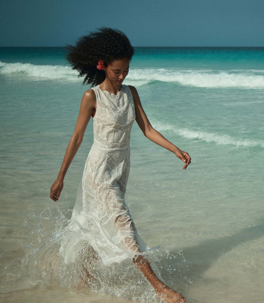 EVANORA DRESS -- SALT