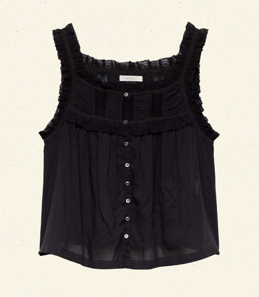 FIDELLA TOP -- BLACK