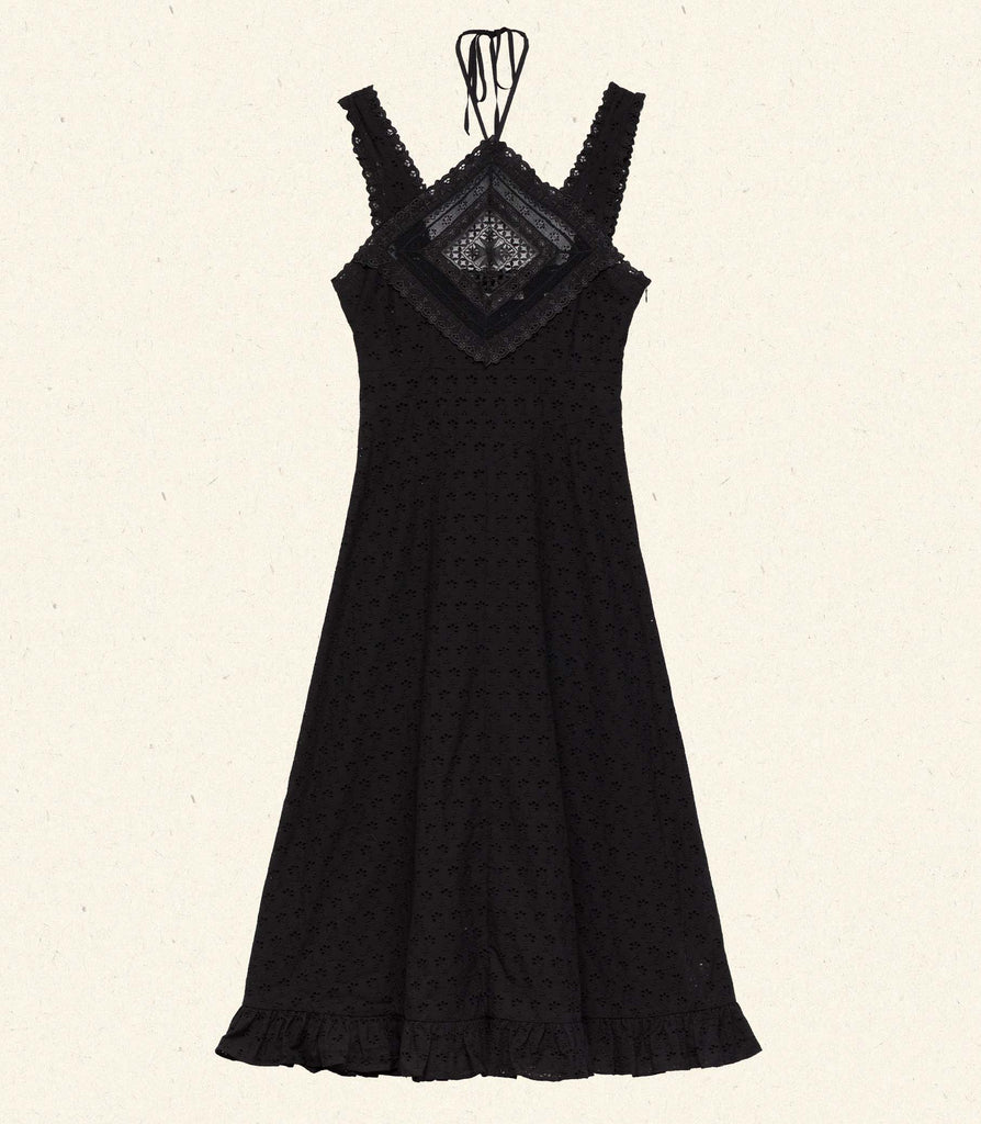 FRIEDA DRESS -- BLACK