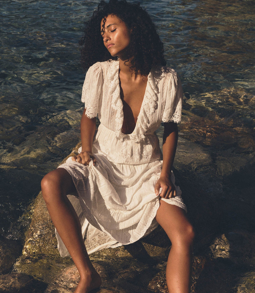 GABRIELLA DRESS -- SALT