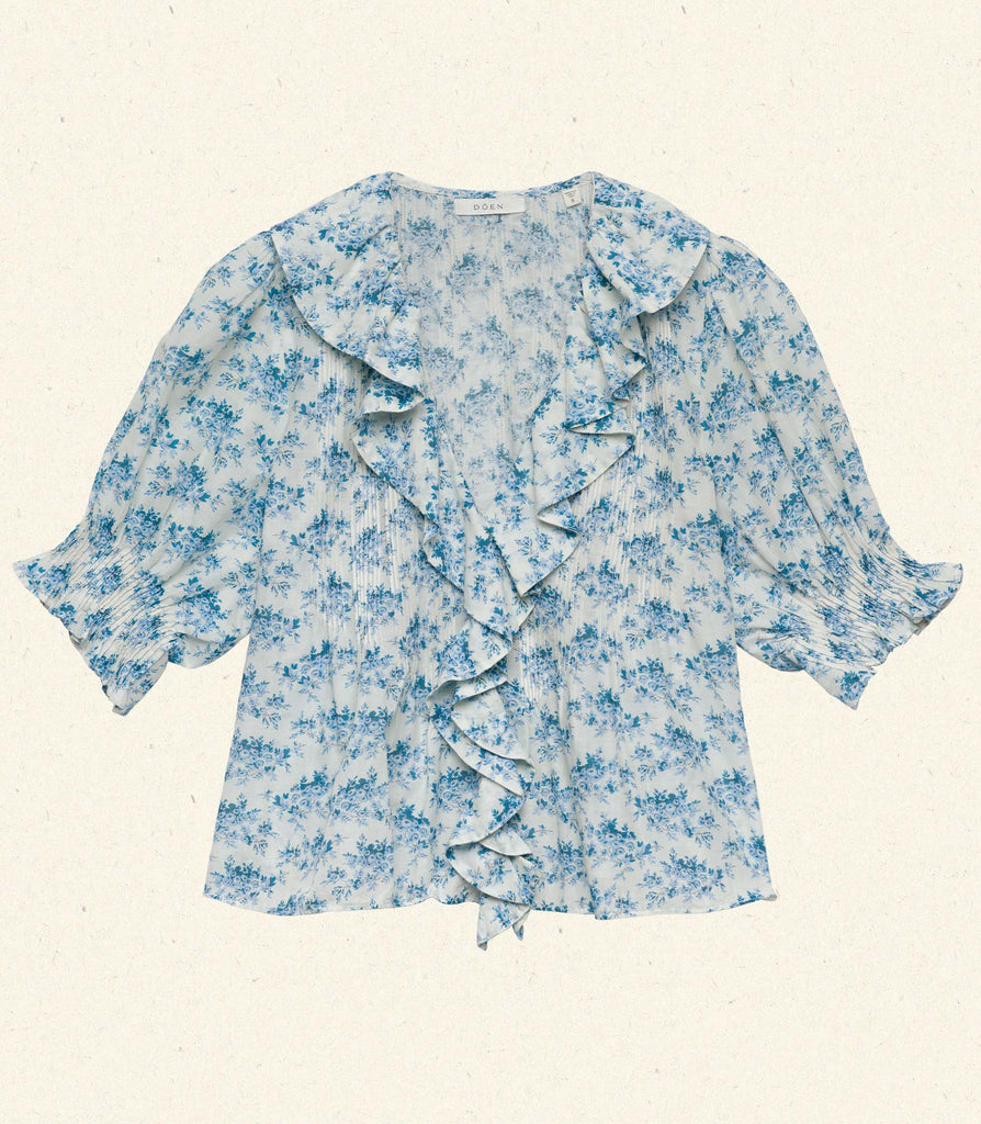 HENRI TOP -- BLEU ROSIER FLORAL