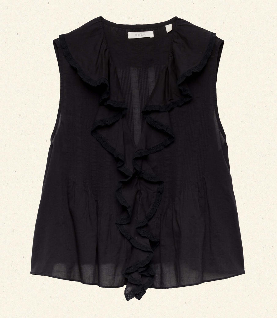 HILDA TOP -- BLACK