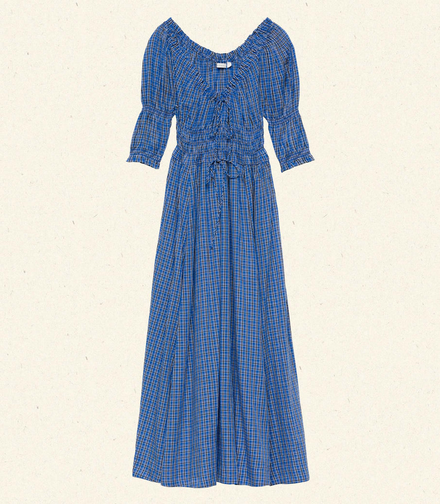 ISCHIA DRESS -- CASSIS CHECK