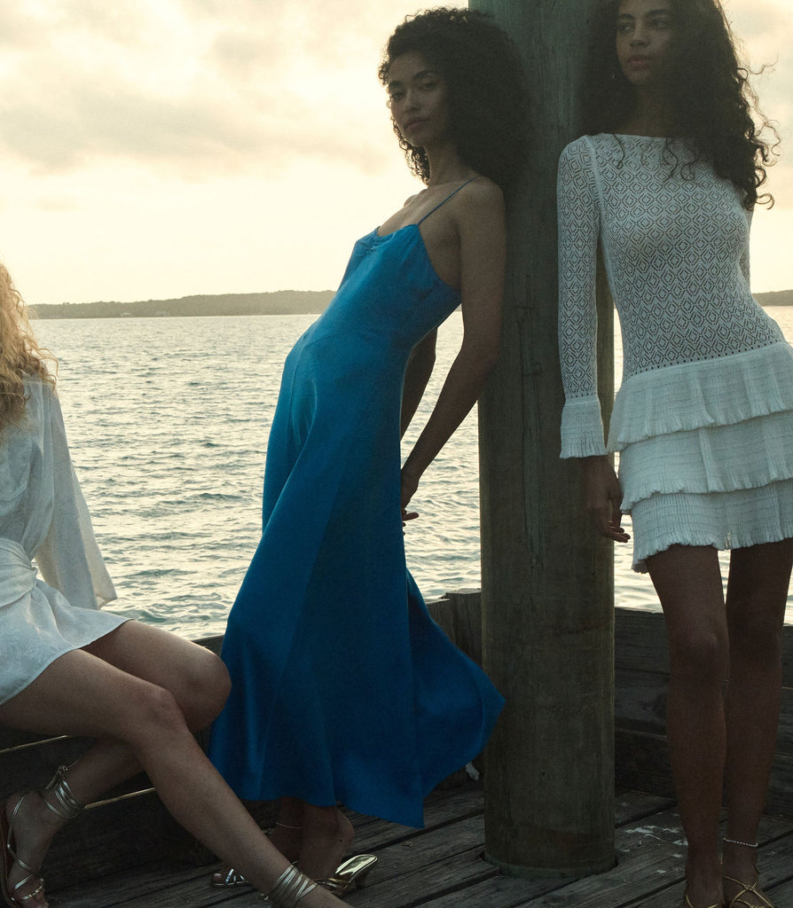 LORRAINE DRESS -- BLUE TOURMALINE