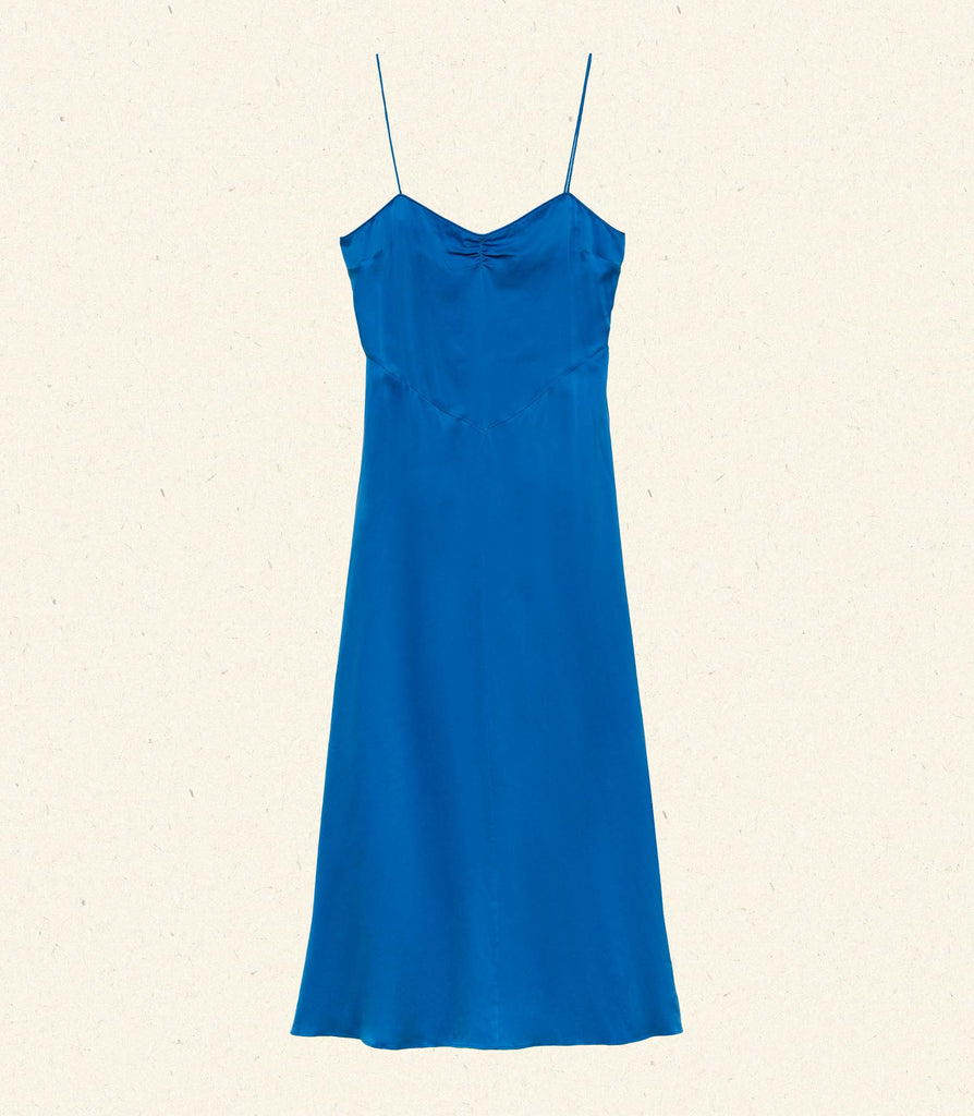 LORRAINE DRESS -- BLUE TOURMALINE