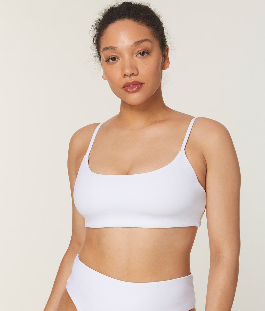 The Maui Bikini Top - Eco Nylon - White