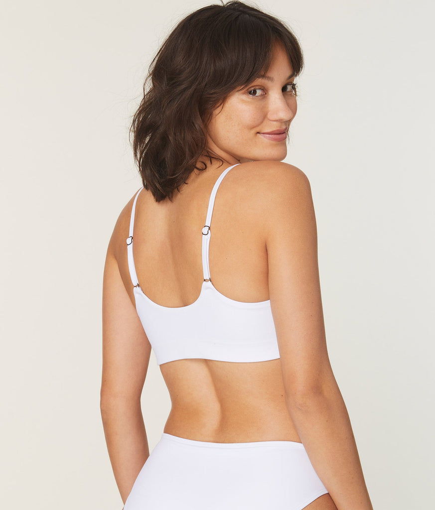 The Maui Bikini Top - Eco Nylon - White