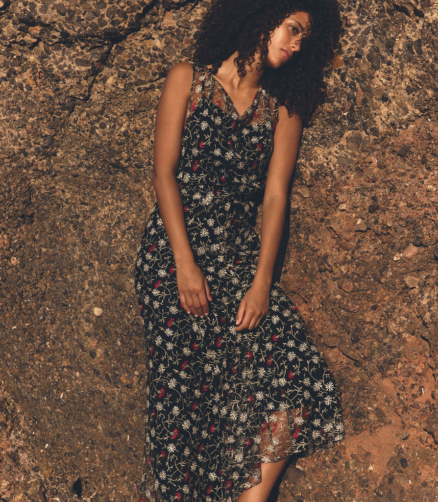 MIREILLE DRESS -- JARDIN DE MARGUERITES