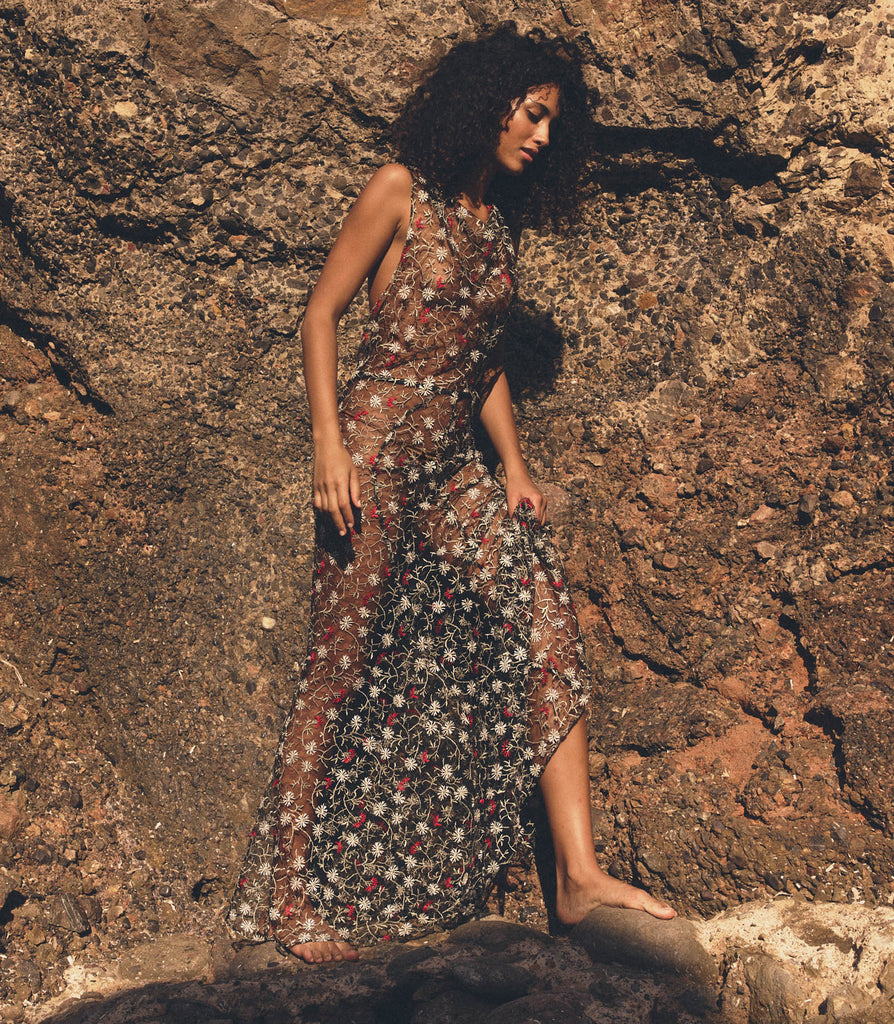 MIREILLE DRESS -- JARDIN DE MARGUERITES