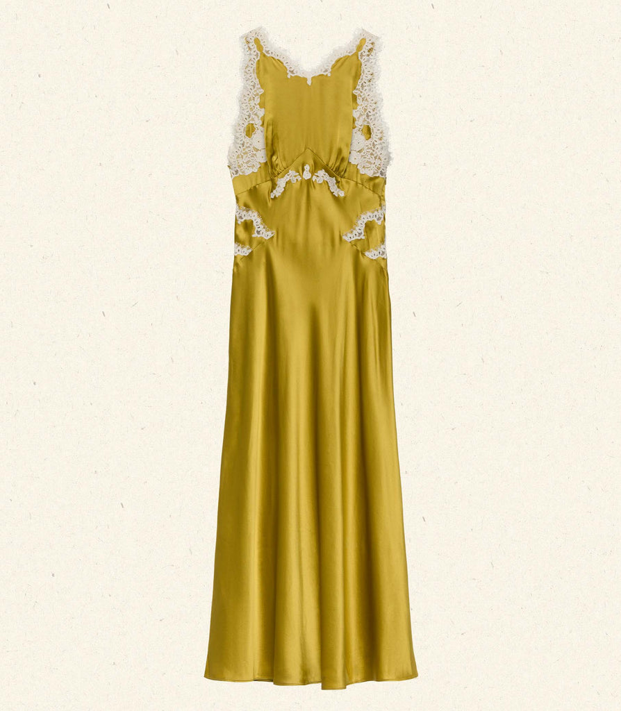 ODELINA DRESS -- OAKMOSS