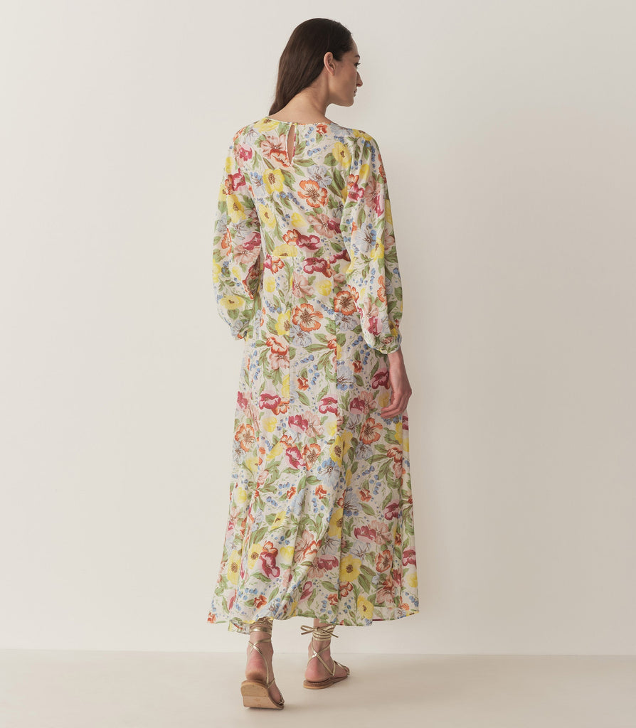 OLIANA DRESS -- BLANC ANEMONE BLOOM