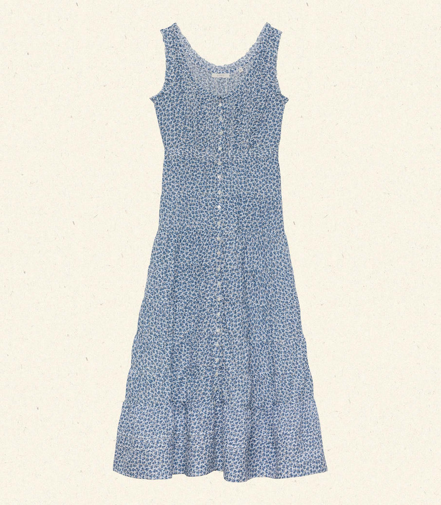 OTTESSA DRESS -- CORNFLOWER HILLSIDE BLOOM