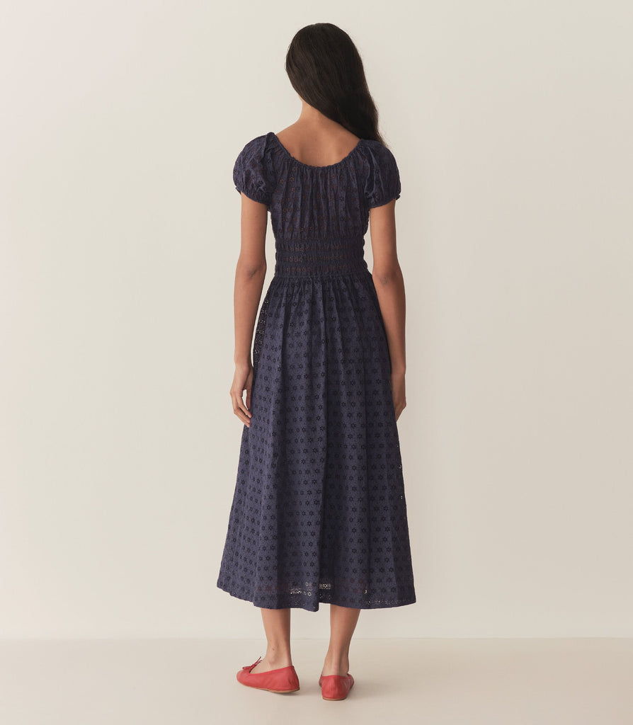 QUINN DRESS -- ADRIATIC EYELET