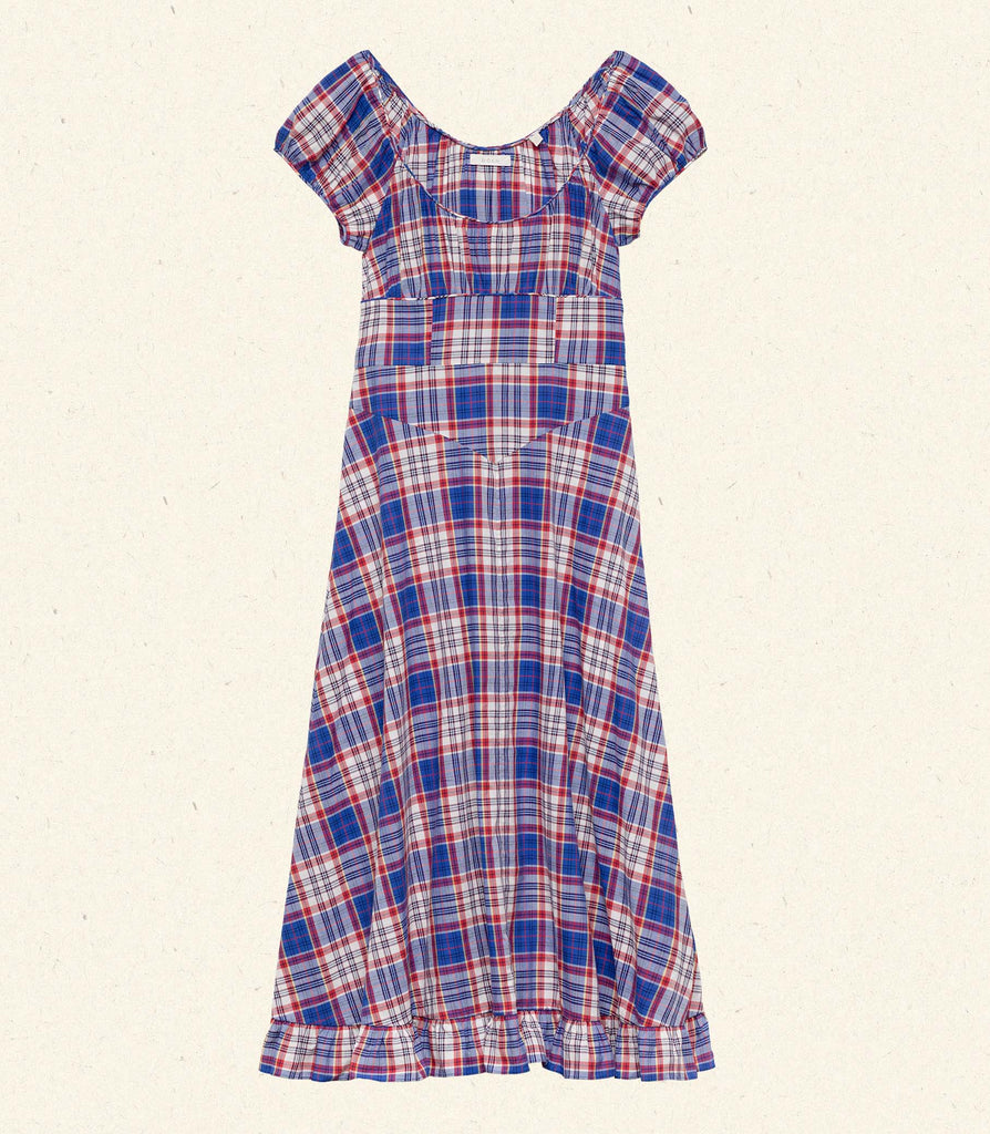 RAMONA DRESS -- COTE D’AZUR PLAID