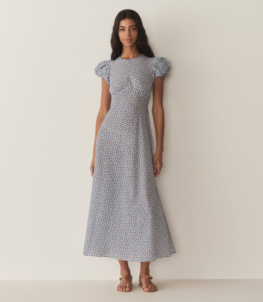 ROMINA DRESS -- CORNFLOWER HILLSIDE BLOOM