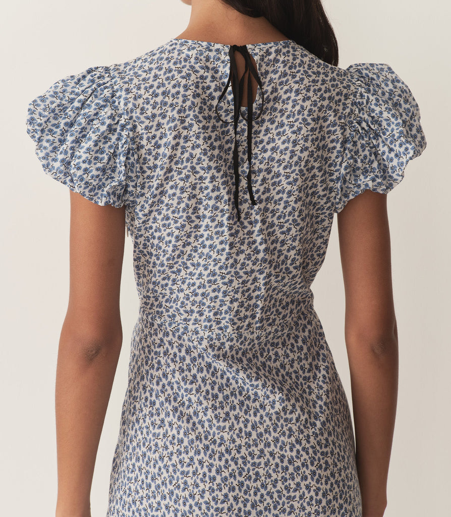 ROMINA DRESS -- CORNFLOWER HILLSIDE BLOOM