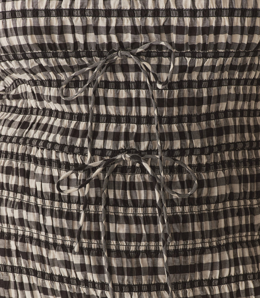 ROSELLA DRESS -- NOIR GRETA GINGHAM