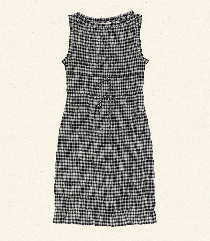 ROSELLA DRESS -- NOIR GRETA GINGHAM