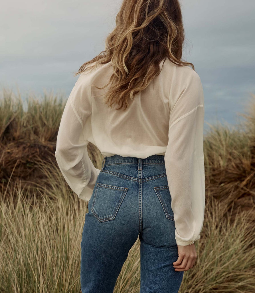 THE JANE BLOUSE -- SALT