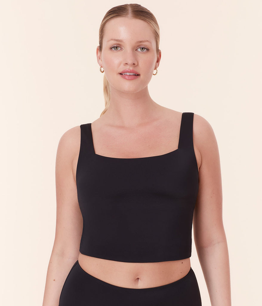 The Siren Swim Tank - Flat - Black