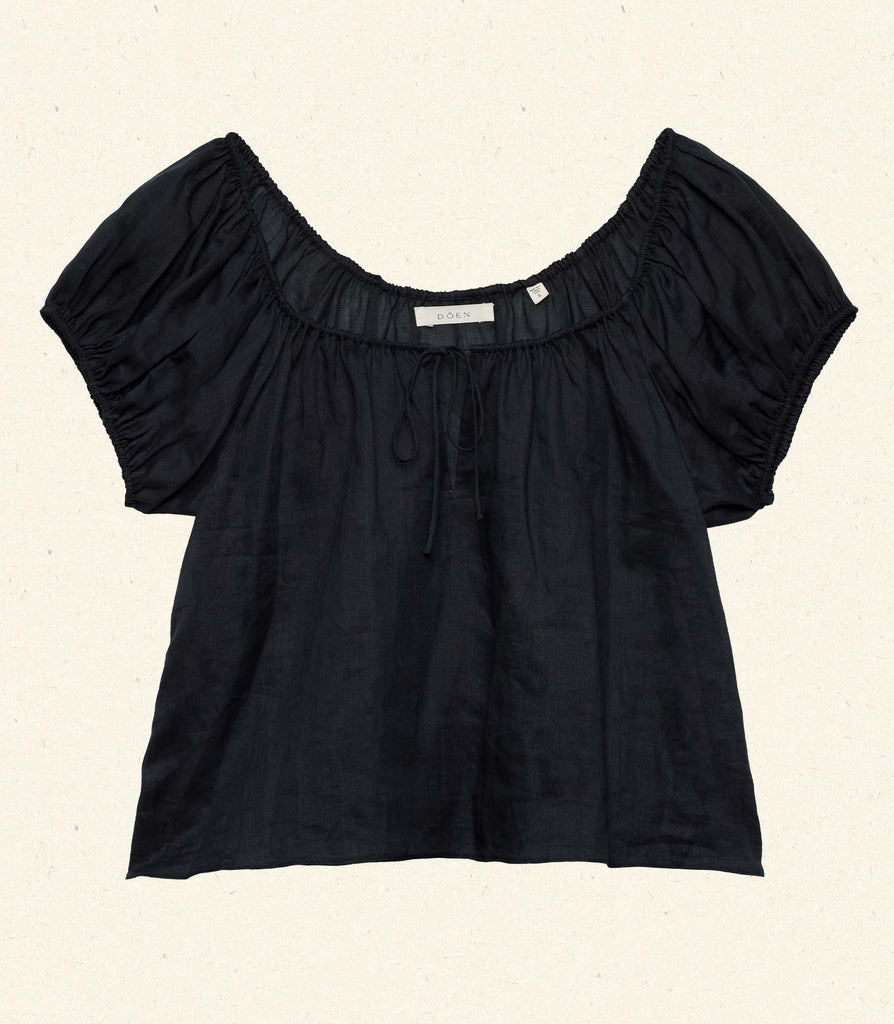 SOLINA TOP -- BLACK